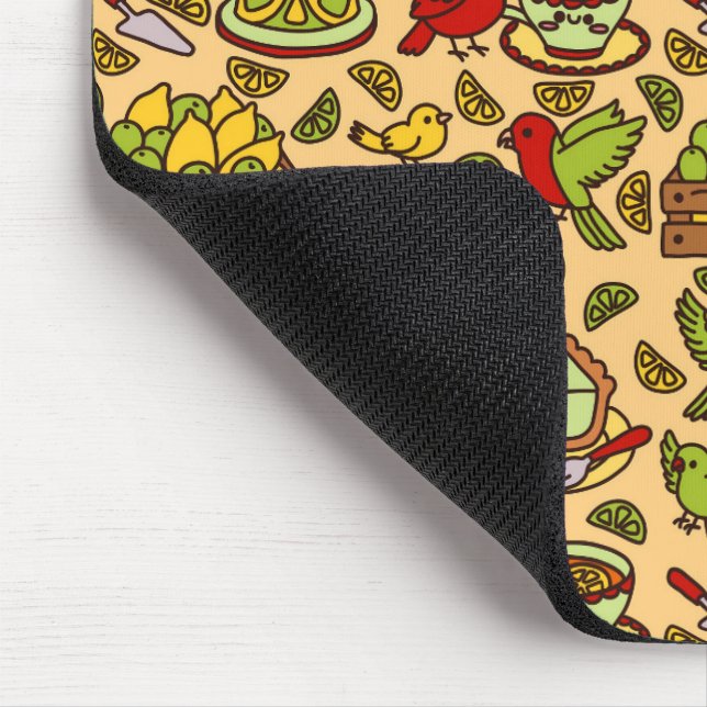 Tapis de souris à motif Twitter Lemon & Lime (Coin)