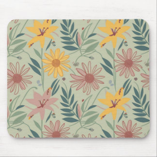Tapis De Souris à motifs floraux