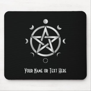 Tapis de souris à phase de lune pentacle personnal