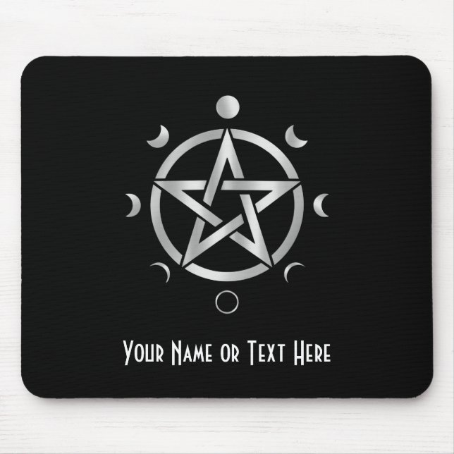 Tapis de souris à phase de lune pentacle personnal (Devant)