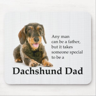 Tapis De Souris À poils durs Dachshund Papa Mousepad