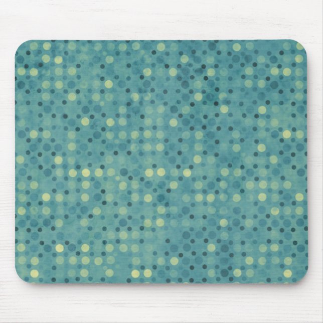 Tapis de souris à pois bleus (Devant)