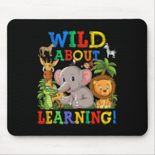 Tapis De Souris À Propos Apprendre Safari Animaux Jungle Retour À