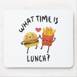 Tapis De Souris À quelle heure est le déjeuner