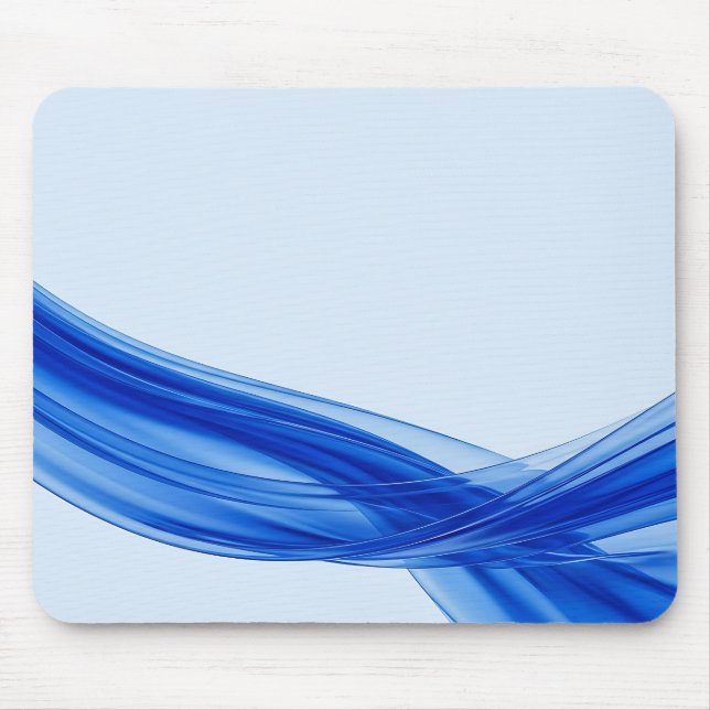 Tapis de souris à ruban fluide bleu saphir (Devant)