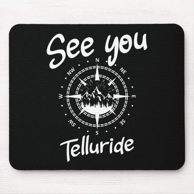 Tapis De Souris À Telluride Usa Vacances Ski Comp (Devant)