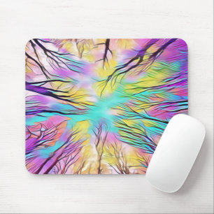 Tapis De Souris À Travers Les Arbres