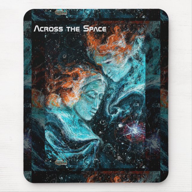 Tapis De Souris À travers l'espace (Devant)