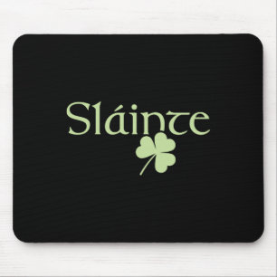 Tapis De Souris À votre santé Shamrock Irlande Vert Chanceux St Pa