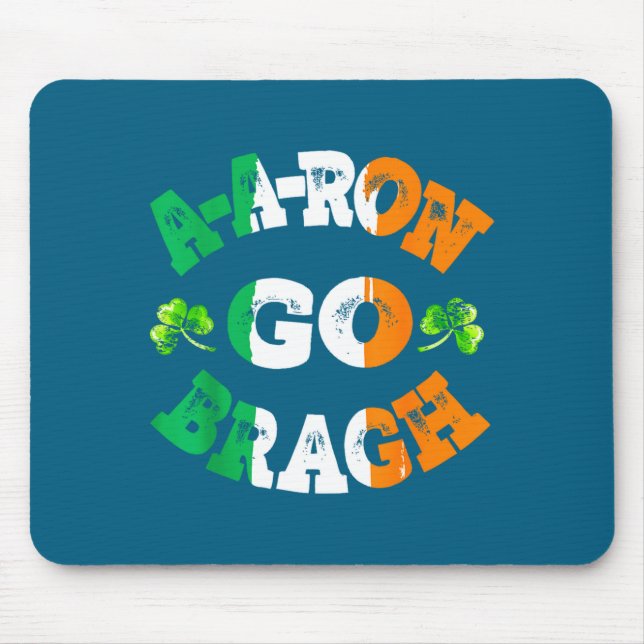 Tapis De Souris Aaron Erin Go Bragh Shamrock St Patricks Day  (Devant)