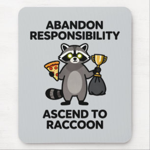 Tapis De Souris Abandonner la responsabilité, devenir un mème de r