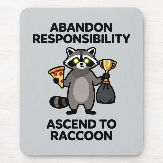 Tapis De Souris Abandonner la responsabilité, devenir un mème de r (Devant)