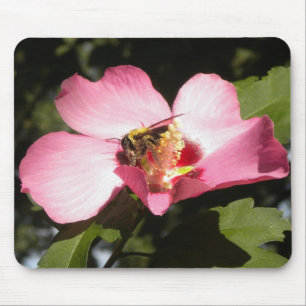 Tapis De Souris Abee sur un Rose de Sharon 2 mousepad