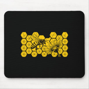 Tapis De Souris Abeille fleur sauvage sauve abeille botanique natu