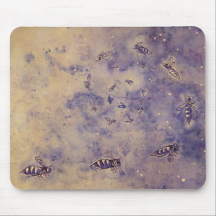 Tapis De Souris Abeilles spatiales Mousepad