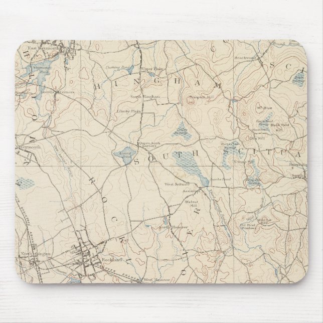Tapis De Souris Abington, Massachusetts (Devant)