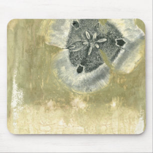 Tapis De Souris Abrégé sur Flowerhead avec la texture vitrée