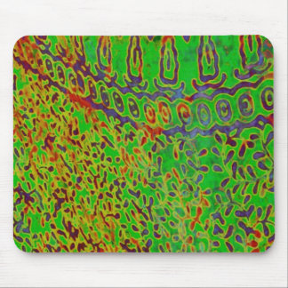 Tapis De Souris Abrégé sur rouge et vert Mousepad batik