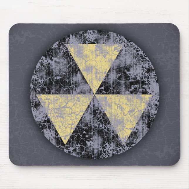 Tapis De Souris Abri-Cl-dist de retombées radioactives (Devant)