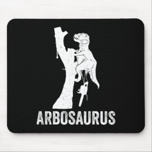 Tapis De Souris Abrosaurus Arboriste Grimpeur d'arbres Coupeur d'a