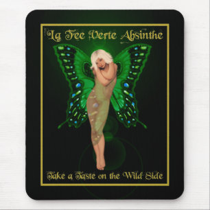 Tapis De Souris Absinthe féerique verte