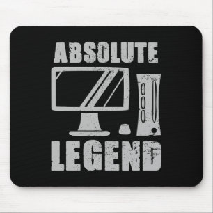 Tapis De Souris Absolument Legend Funny Video Game Player Citation