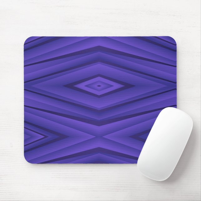 Tapis De Souris Abstract geometric mouse pad with a vivid purple  (Avec souris)