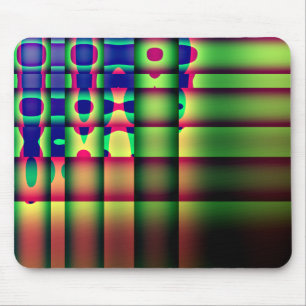 Tapis de souris Abstract Trippy Rayures Marron Ver
