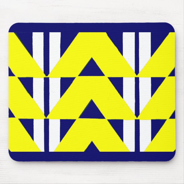 Tapis De Souris abstraction jaune vif (Devant)