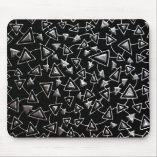 Tapis De Souris Abstrait 021112 - Argent rapide sur noir