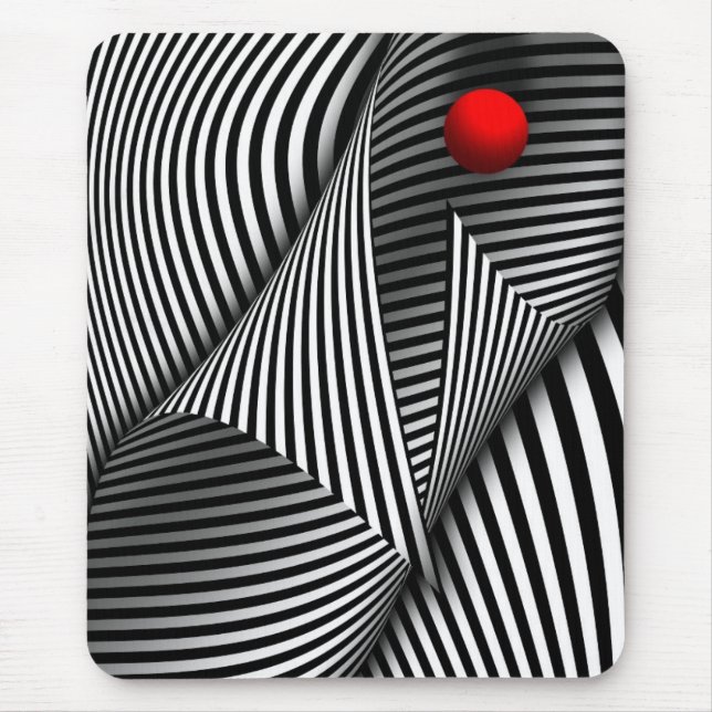 Tapis De Souris Abstrait - Attrapez la balle rouge (Devant)