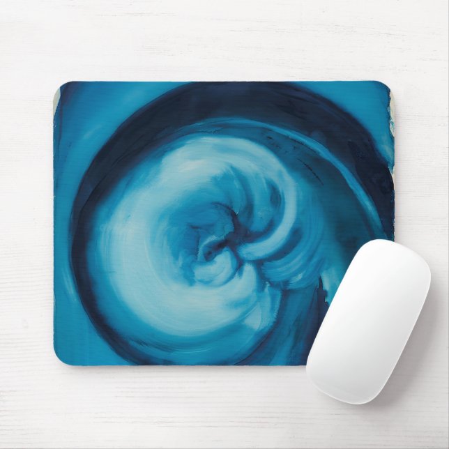 Tapis De Souris Abstrait | Bleu I | Georgia O'Keeffe (Avec souris)