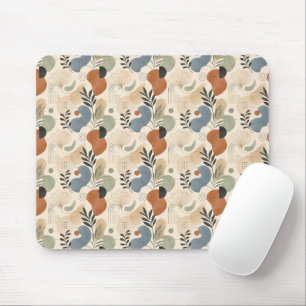 Tapis de souris abstrait boho neutre