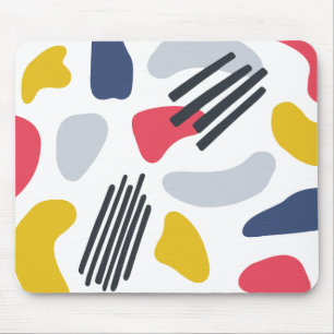 Tapis De Souris Abstrait coloré minimaliste 
