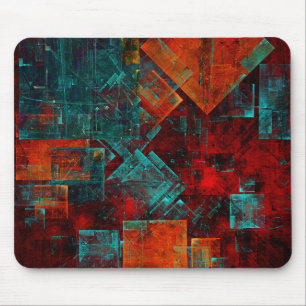 Tapis De Souris Abstrait Cool coloré moderne Motif artistique