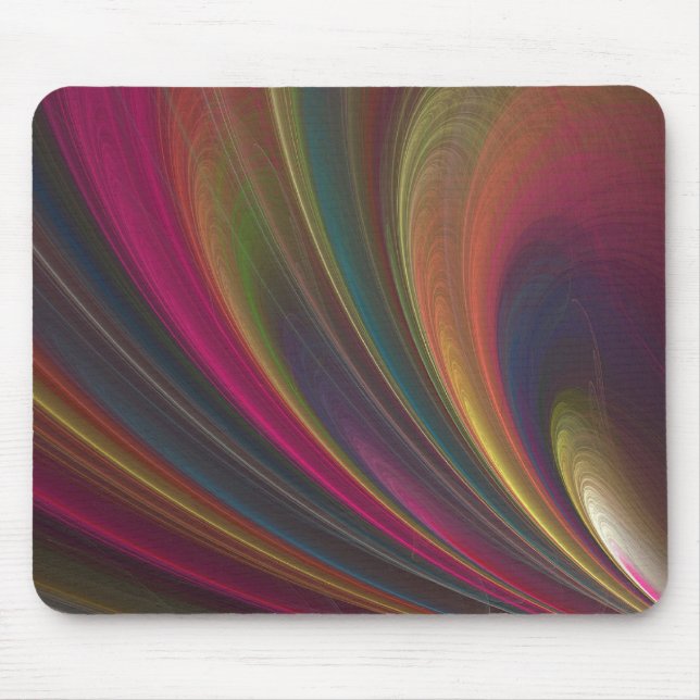 Tapis de souris abstrait de remous d'arc-en-ciel (Devant)