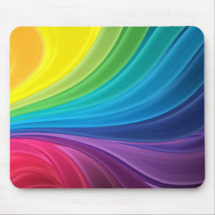 Tapis de souris abstrait de remous d'arc-en-ciel