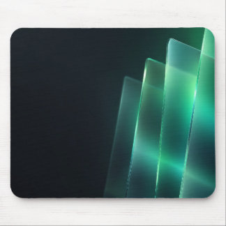 Tapis de souris abstrait en verre dépoli sarcelle