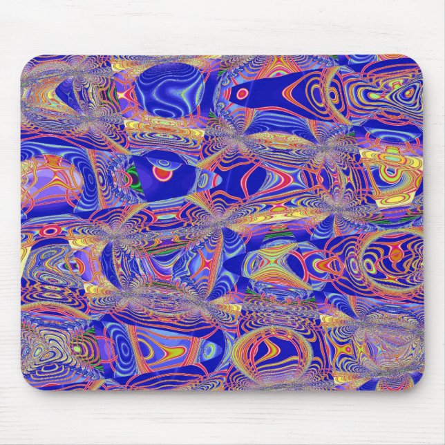 Tapis De Souris Abstrait fractal 061012a (Devant)