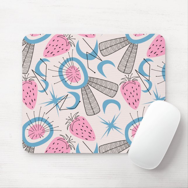 Tapis De Souris Abstrait Mid-Century moderne (Avec souris)
