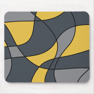 Tapis De Souris Abstrait, moderne, géométrique, motif tendance