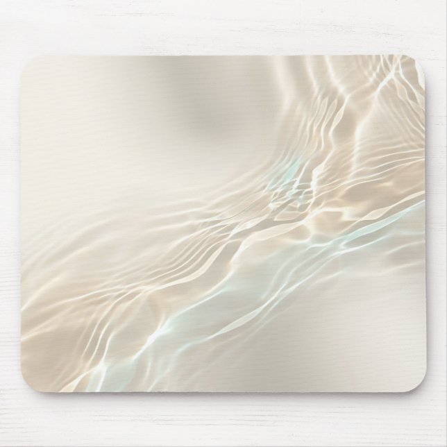 Tapis de souris abstrait reflet d'eau d'ivoire (Devant)