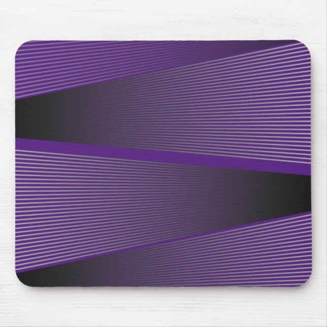 Tapis De Souris abstrait violet et noir (Devant)