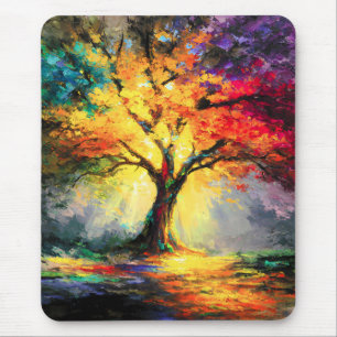Tapis De Souris Abstraite nature spirituelle Arbre de vie