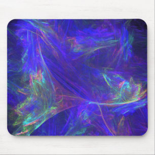 Tapis De Souris Abstraits Mistes colorées bleues