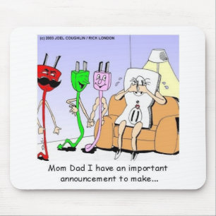 Tapis De Souris AC/DC câblage drôle relation gai/lesbienne cadeaux