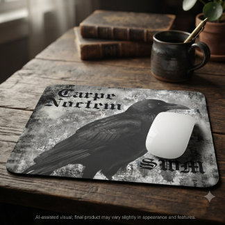 Tapis De Souris Academia Sombre Onyx Gothique Corbeau
