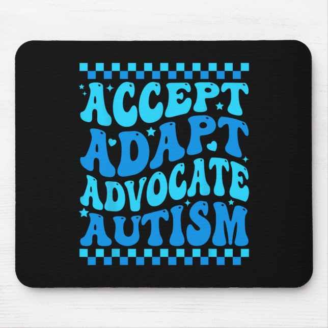 Tapis De Souris Accepter Adapter Défendre Mois de la sensibilisati (Devant)