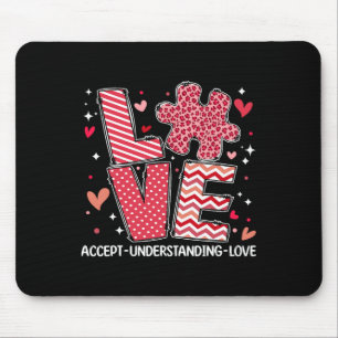 Tapis De Souris Accepter Comprendre Amour Journée de sensibilisati