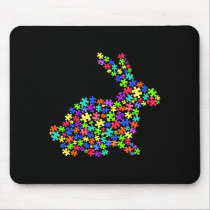 Tapis De Souris Accepter Comprendre Amour Lapin Sensibilisation à